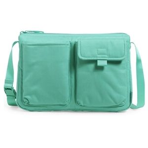 Vera Bradley Cotton Utility Small Crossbody Purse Turquoise Sky